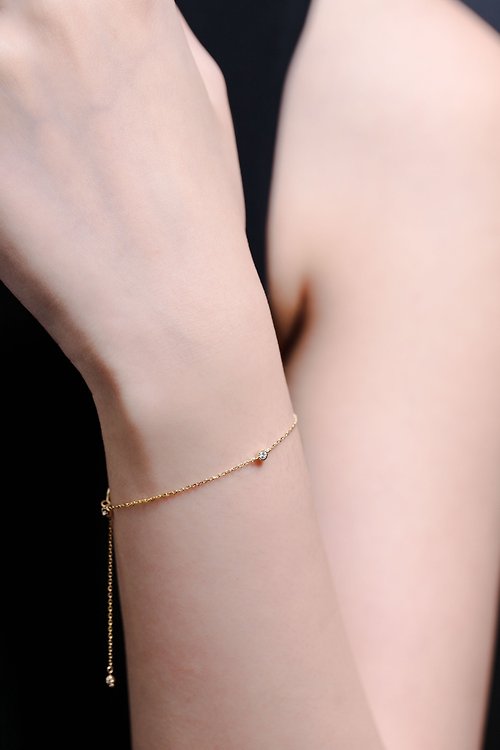 Olivia Yao Jewellery 18K 3.5分可調式鑽石手鍊