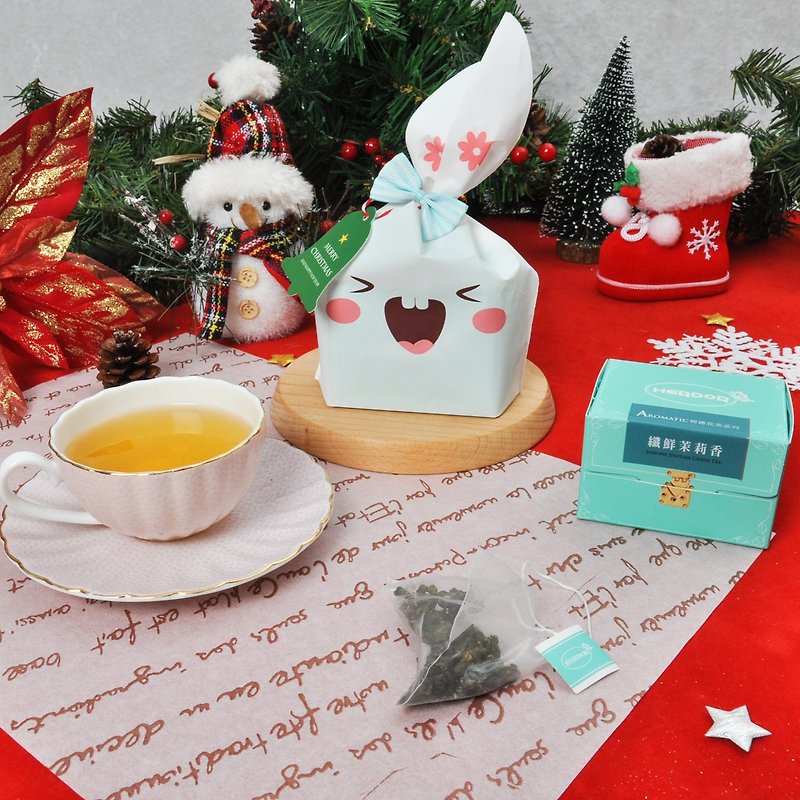 Creative adorable little jewel box ﹝ ﹝ Lychee osmanthus Oolong tea / jasmine green tea / tea triangle into 6) Christmas Exchange - Tea - Other Materials 