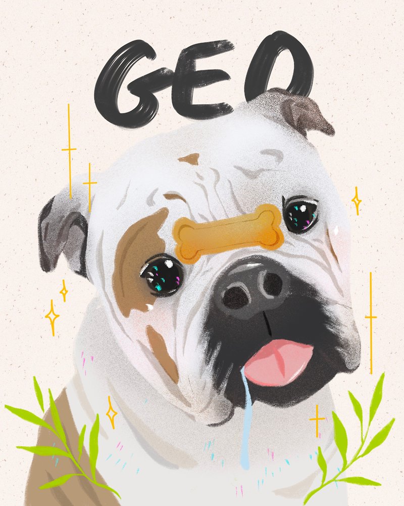 [Customized service] exquisite pet illustration portrait service | - Illustration, Painting & Calligraphy - Other Materials 