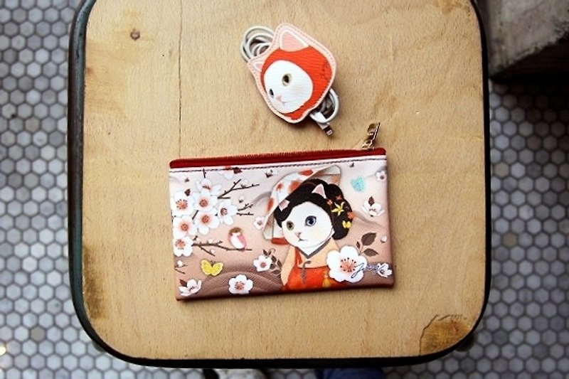 Jetoy , Sweet Cat Card Passport Purse_Myeong wol J1609205 - Coin Purses - Other Materials Red
