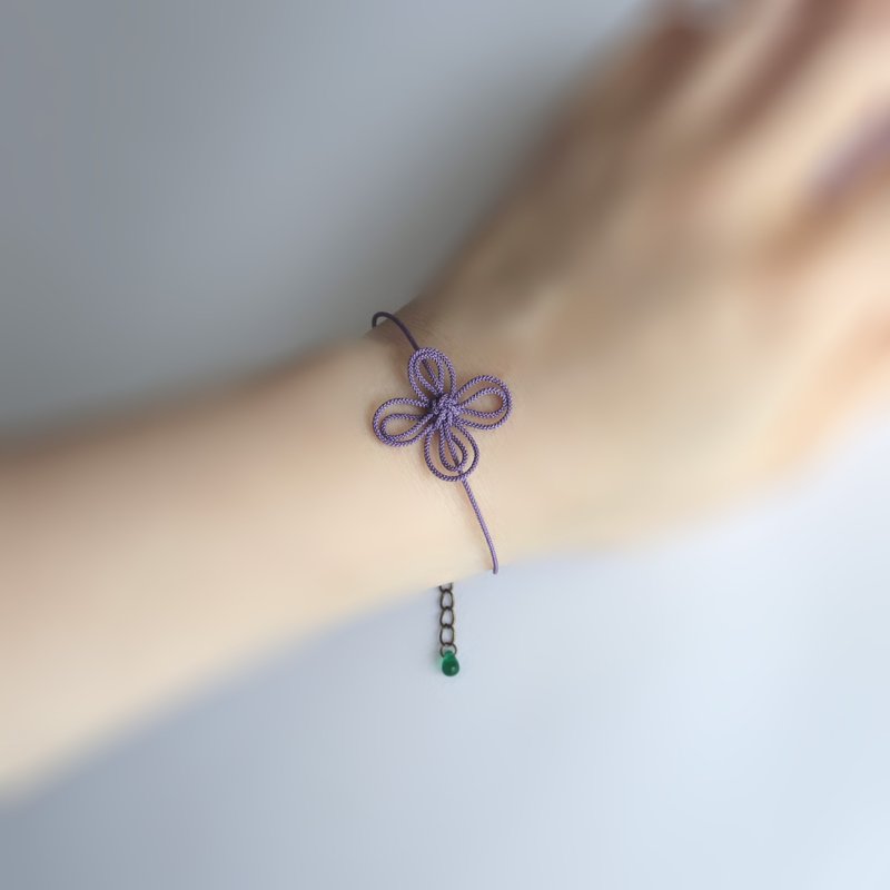 Bracelet "Hisoriful" - สร้อยข้อมือ - แก้ว สีม่วง