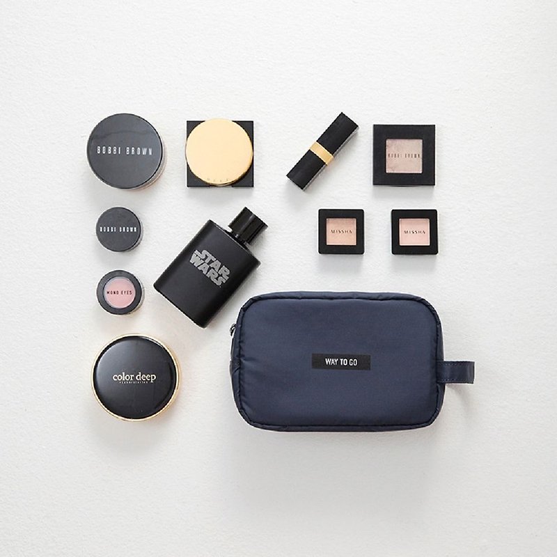 Antenna Shop Family Travel Carrying Makeup Bag - Professional Grey, ATS95810 - กระเป๋าเครื่องสำอาง - ไนลอน สีเทา