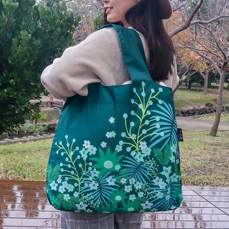 ENVIROSAX Australian Reusable Shopping Bag-Botanica The secret of night - Messenger Bags & Sling Bags - Other Man-Made Fibers Green