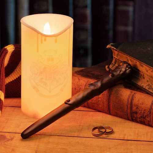 Paladone UK 【完美禮物】Harry Potter LED 蠟燭燈連魔杖遙控器套裝