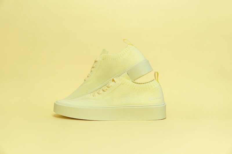 Marshmallow Eco Sneakers Lemon Sorbet 棉花糖環保運動鞋檸檬黃 - 女運動鞋/球鞋 - 其他材質 黃色