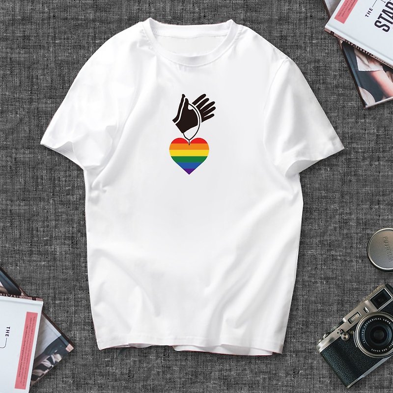 Rainbow Belief Short Sleeve T-Shirt - Unisex Hoodies & T-Shirts - Cotton & Hemp Multicolor