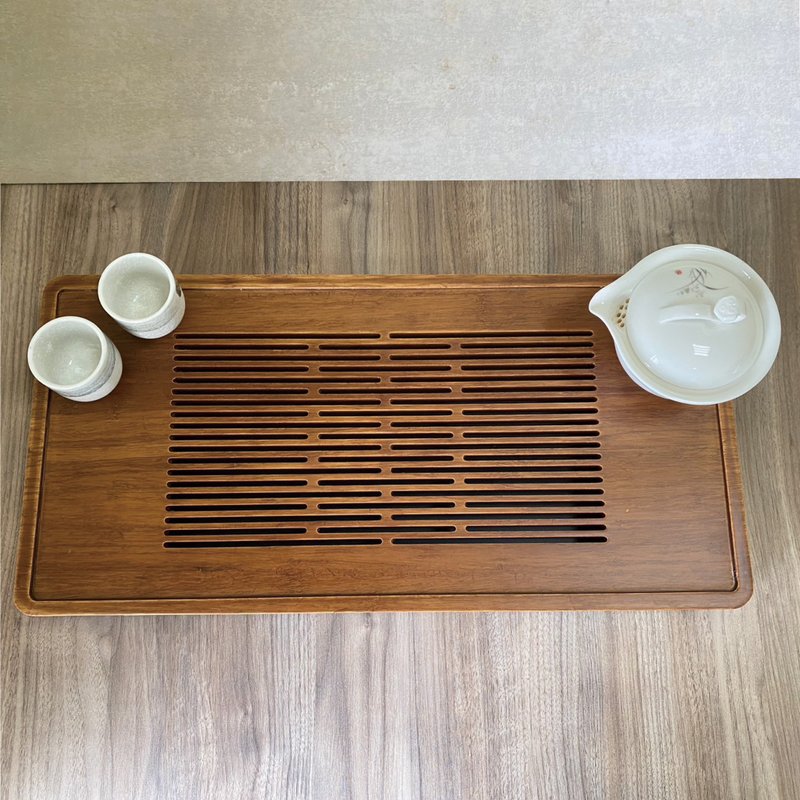 Japanese bamboo tea tray (small) | tea tray | saucer | bamboo tea tray | tea tray | bamboo tea tray - ถ้วย - ไม้ไผ่ สีนำ้ตาล