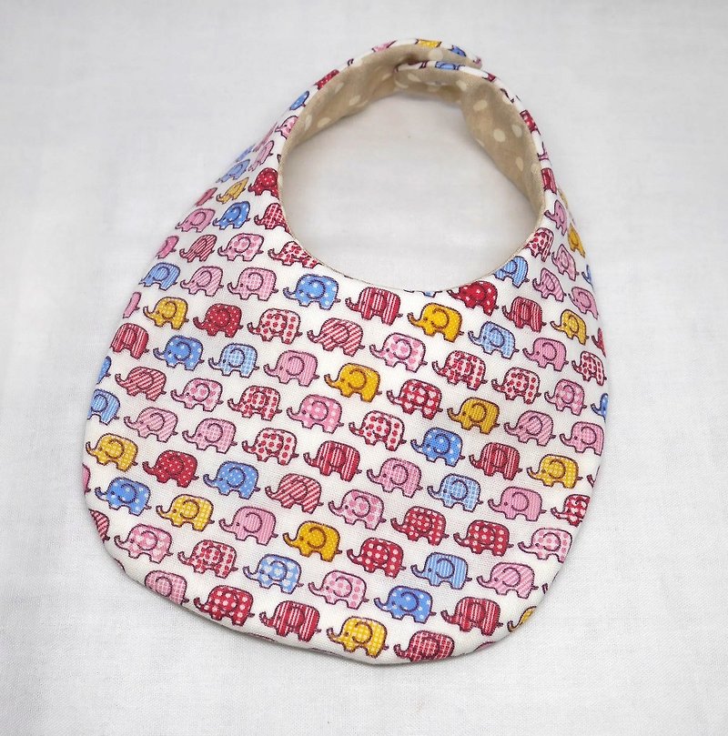 Japanese Handmade 4-layer-double gauze Baby Bib - ผ้ากันเปื้อน - ผ้าฝ้าย/ผ้าลินิน สึชมพู