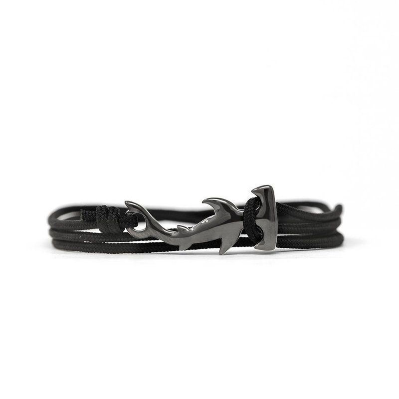 Cape Clasp American Deep Sea Limited Hammerhead Shark Hand Strap - สร้อยข้อมือ - สแตนเลส สีดำ