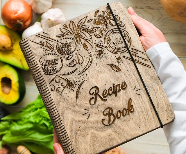 Big Personalized Recipe Book, Custom Cookbook, A4 Recipe Journal