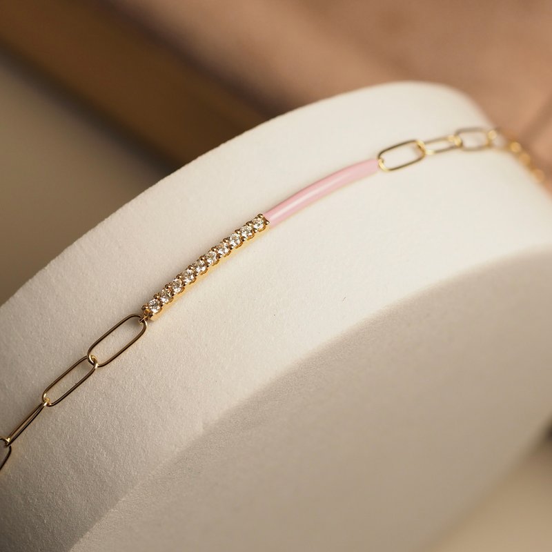 18K Gold Enamel Bracelet - Bracelets - Precious Metals 