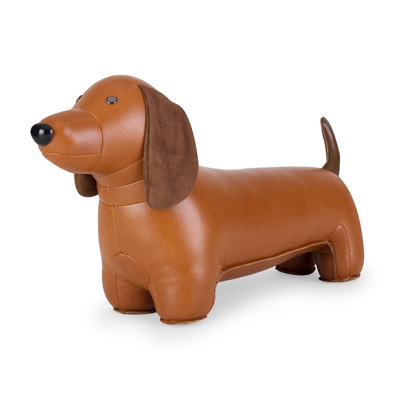 Zuny - Dachshund style animal door stop - Items for Display - Faux Leather Multicolor