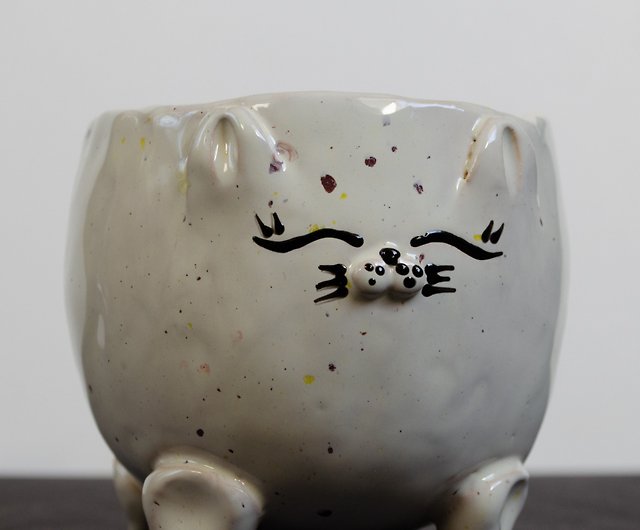 Cute Ceramic Coffee Mug Personalized Pottery Mug Handmade 