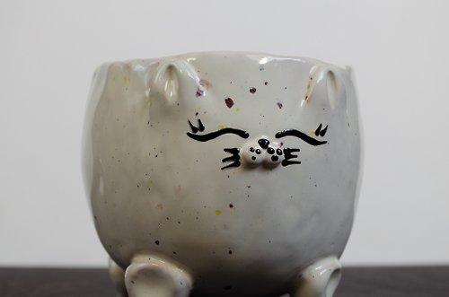 LEPOTA Handmade Custom Cute Cat Coffee Mug / Personalized Tea Cup Gifts For Women