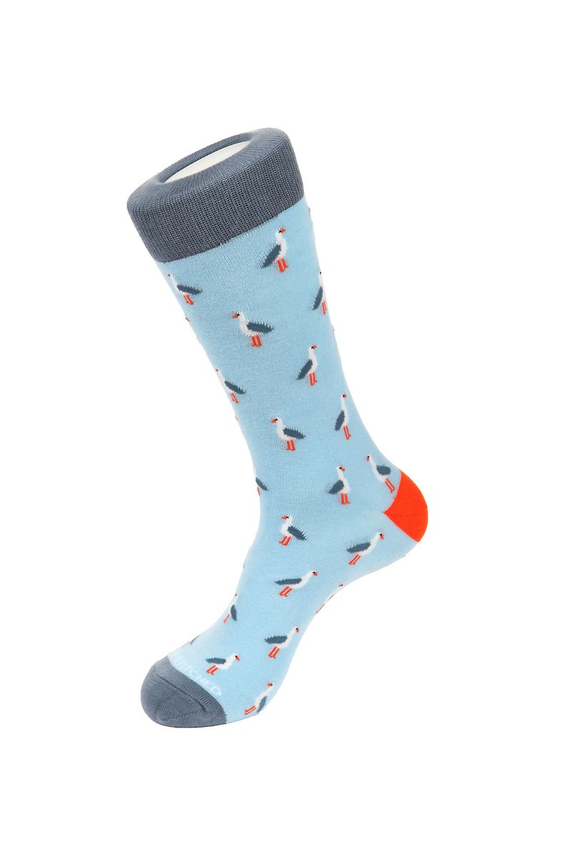 Waterbird Socks, by Unsimply Stitched - Socks - Cotton & Hemp Red