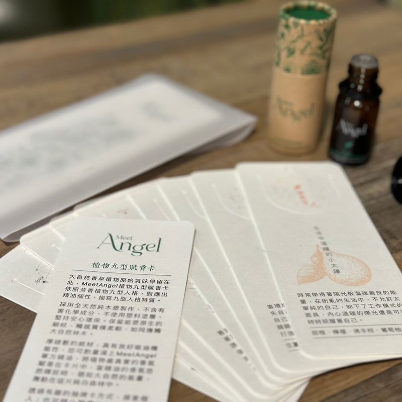 [Plant Nine Types of Incense Cards] Draw cards and incense to taste the energy of nature’s scent - น้ำหอม - กระดาษ ขาว