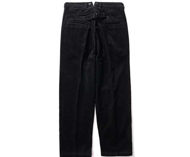 フランスのコーデュロイパンツ-ブラック - ショップ retrodandy-tw