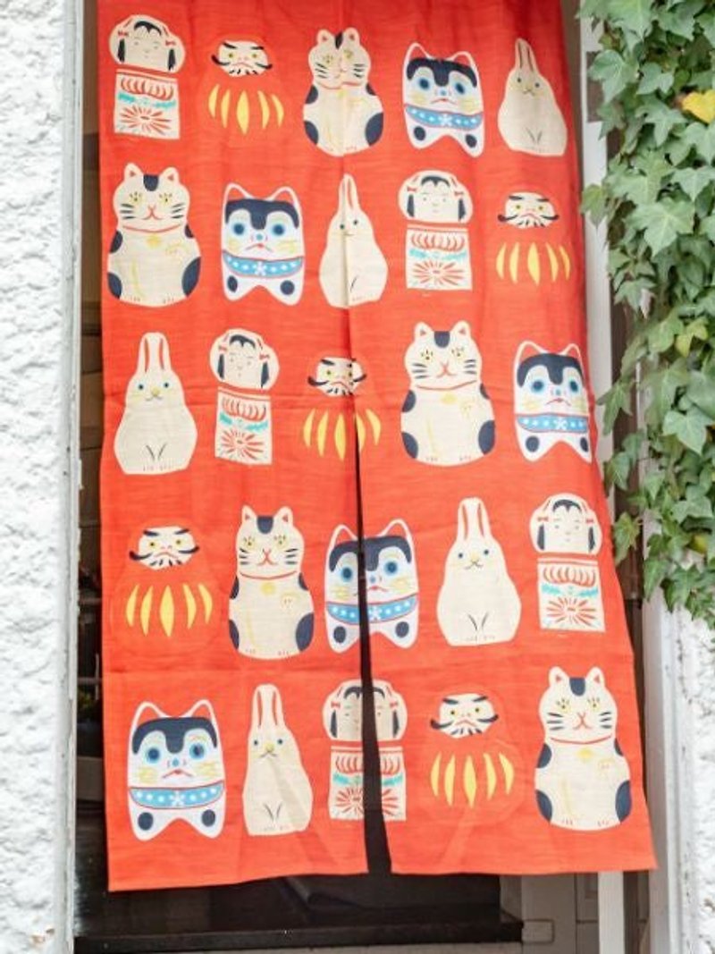 Japanese Traditional Carfts NOREN Curtain - ม่านและป้ายประตู - วัสดุอื่นๆ 