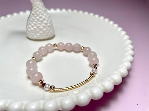 Athena珍珠設計 最是溫柔 天然淡水珍珠 彈力 手鏈