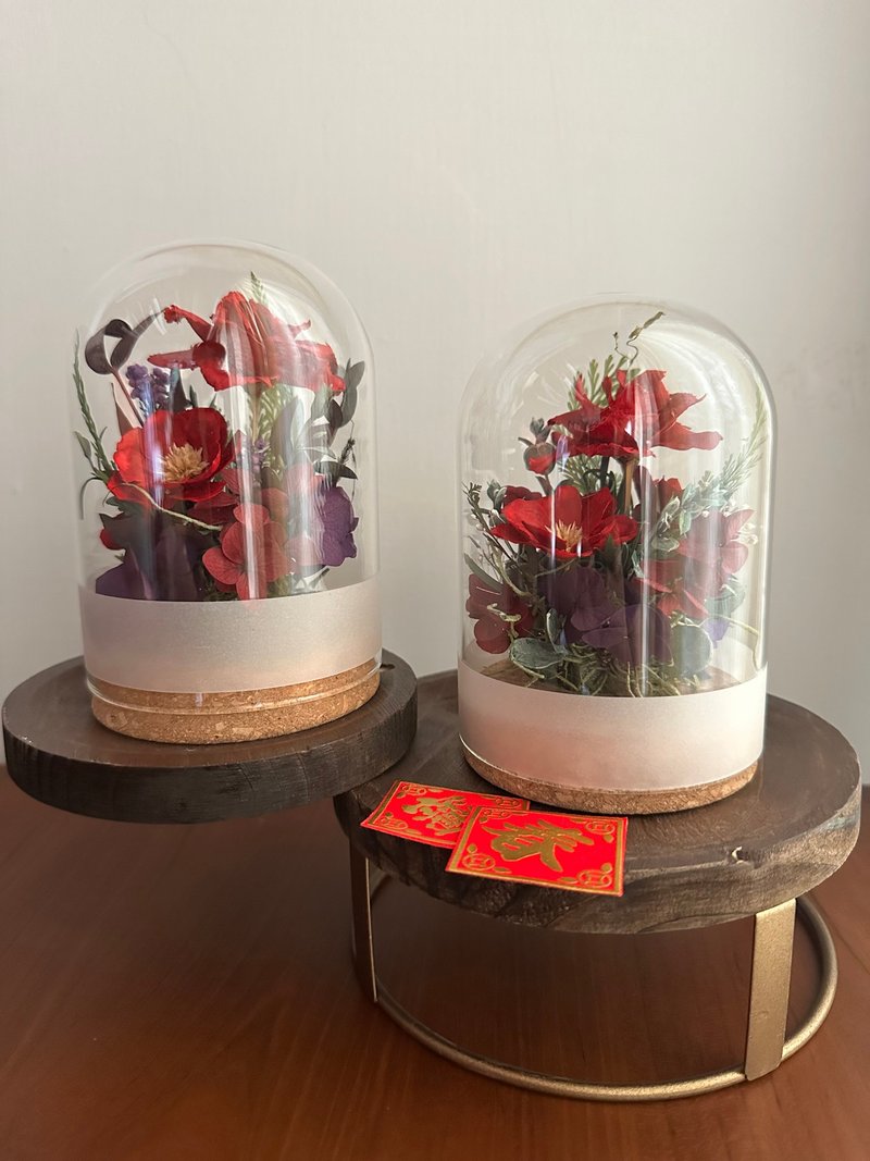 情人節禮物/開幕花禮/玻璃花盅 - 乾燥花/永生花 - 植物．花 