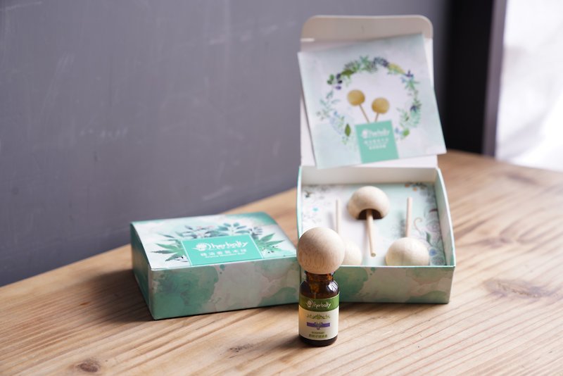 Essential oil fragrance wooden ball set of three [Non-toxic fragrance first choice] Mother's Day gift box - Fragrances - Wood 