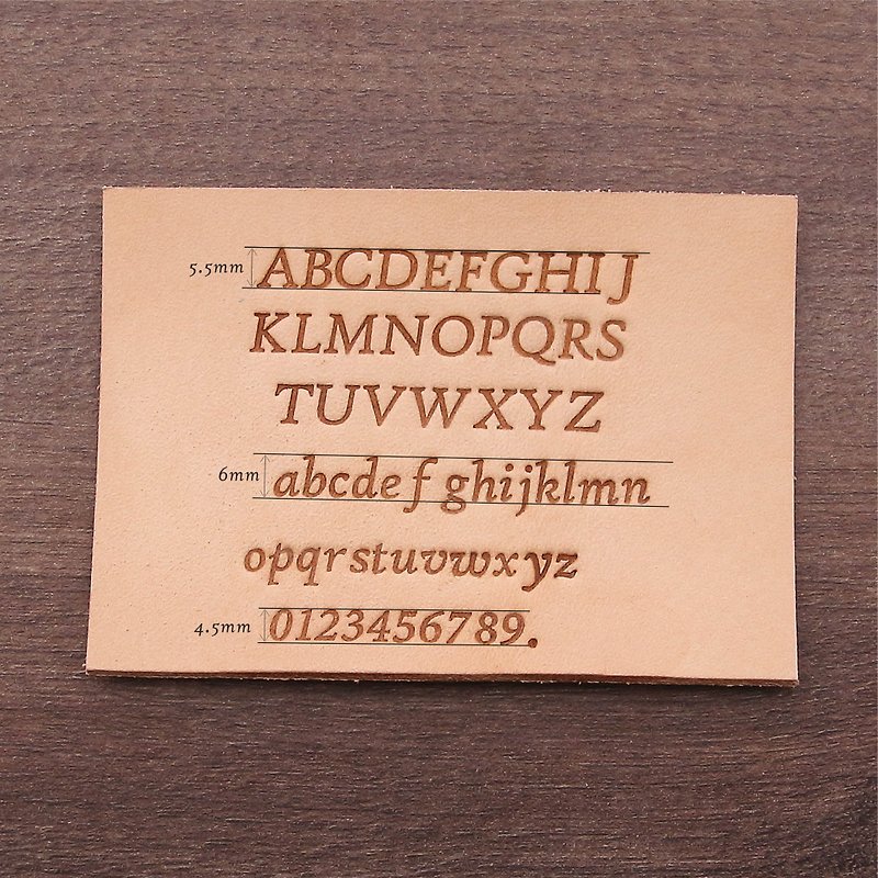 Embossing font selection - Other - Genuine Leather Transparent