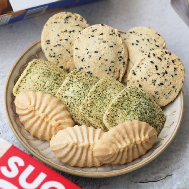 [Yongzhen] Handmade sugar-free biscuits x 3 boxes set─ Sesame seaweed cheese biscuit snacks - ขนมคบเคี้ยว - วัสดุอื่นๆ 