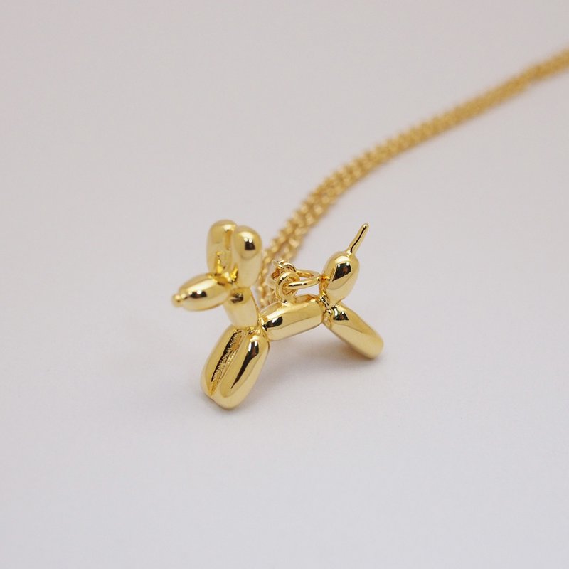 Balloon Dog Necklace(small) ,gold - อื่นๆ - โลหะ สีทอง