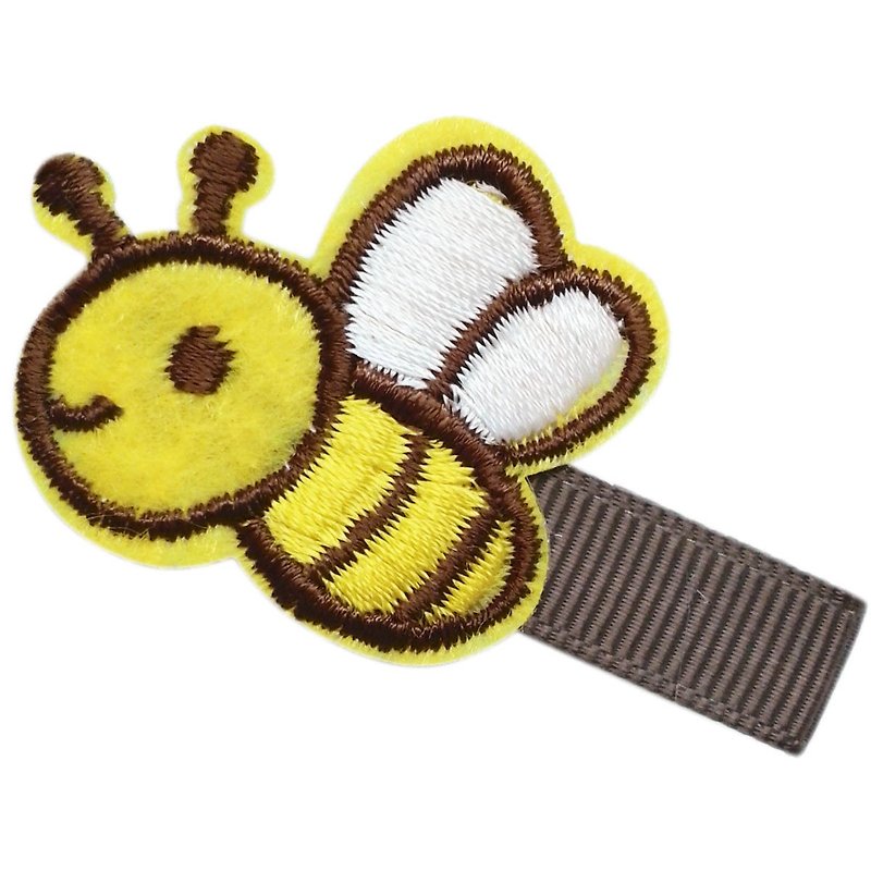 Cutie Bella Little Bee Hairpin Full Covered Fabric Handmade Hair Accessories Honey Bee - เครื่องประดับผม - เส้นใยสังเคราะห์ สีเหลือง