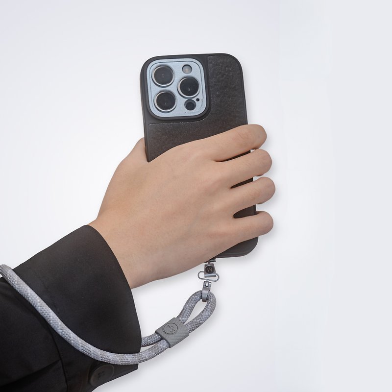 Yoggle Click Hand Smartphone Wristp Strap (Grey) The Annie - เชือก/สายคล้อง - วัสดุอื่นๆ สีเทา