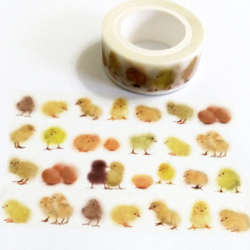 Masking Tape Chick Figure - Washi Tape - Paper 