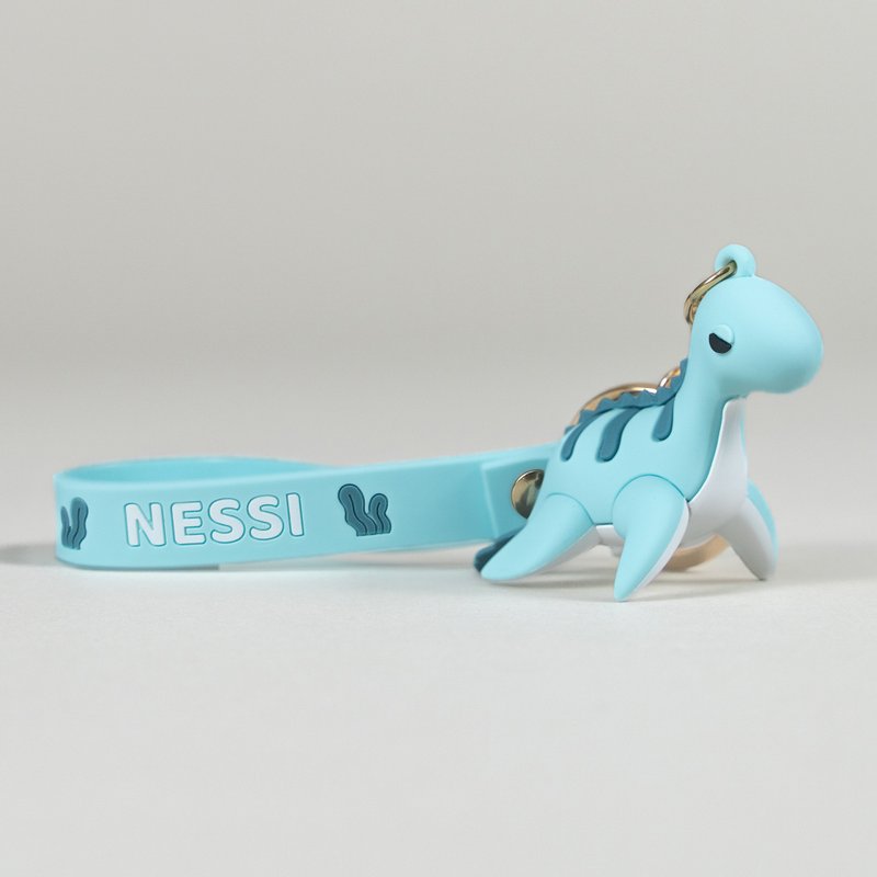 Bellzi | Nessi Figure Keychain - Keychains - Silicone Blue