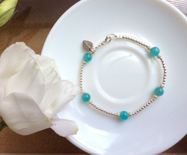 Ops Amazonite Bracelet 天河石 手鍊 天然石 水藍色 Tiffany藍 設計館ops手工飾品設計 手鍊 手環 Pinkoi