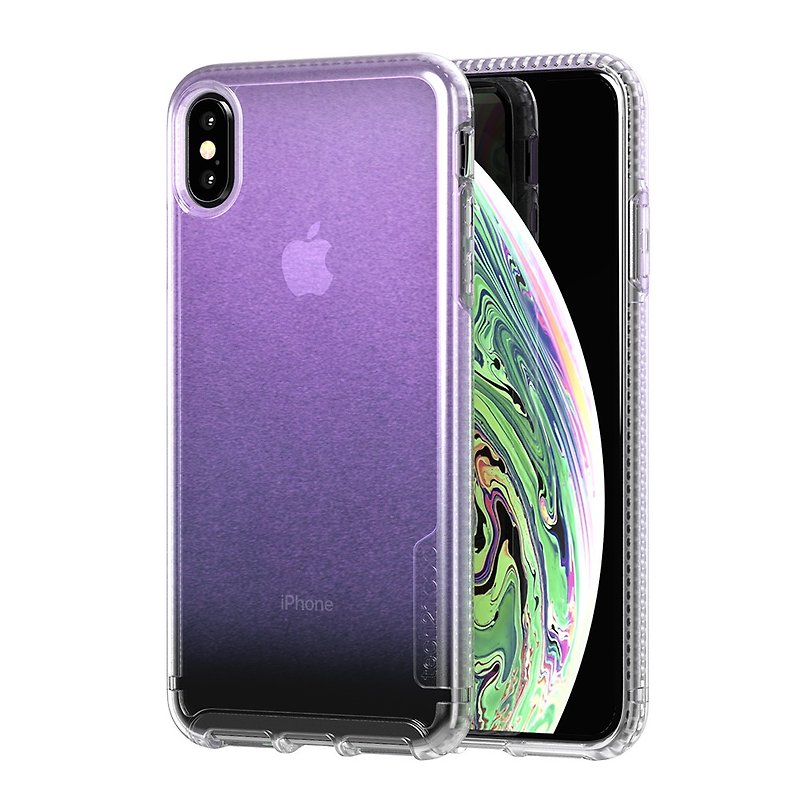British Tech21PURE iPhone Xs Max anti-collision hard protective case (5056234706428) - Phone Cases - Silicone Pink