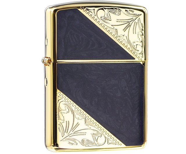 ZIPPO official flagship store] Pattern embossed pattern (bright gold)  windproof lighter ZA-3-163A - Shop zippo Other - Pinkoi