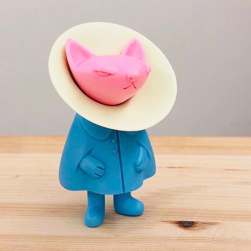 ノラミックスカラーバージョンmx9猫手作りの人形の装飾のおもちゃ - 人形・フィギュア - プラスチック ピンク