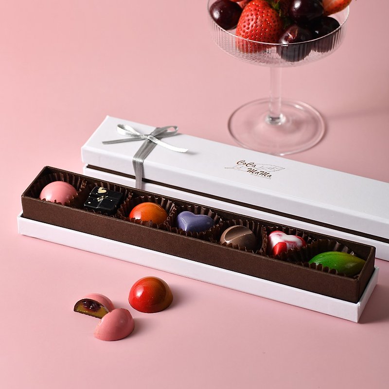 スパークリングバンピング（餡入り）チョコレートシリーズ（7個入）ギフトボックス - CoCa MaMaチョコレート工房 - チョコレート - 食材 
