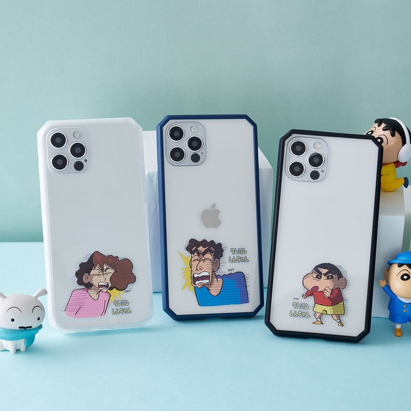 蠟筆小新超嚴肅系列防摔iPhone手機殼 Phone Case - 手機殼/手機套 - 塑膠 透明