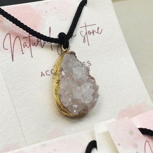 好石在 | A Good Stone 【出清品】天然水晶 | 晶簇項鍊 (長度可調節) | 快速出貨