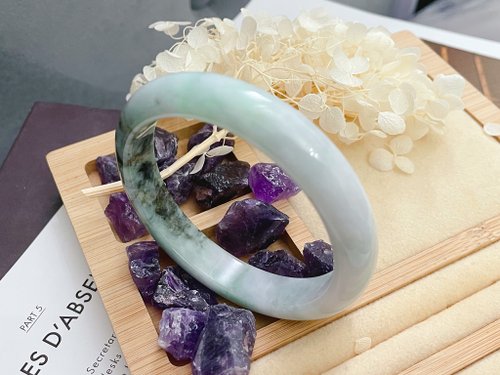 Pine St. Jewelry 松樹街輕奢珠寶 天然翡翠A貨緬甸玉冰飄花 玉鐲 I 送禮
