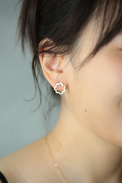 JieJie Jewelry 小雲朵耳環│925純銀 18k鍍金