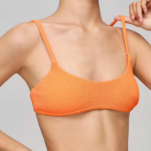 【NEENA by Oh Porry】オレンジ プラグネックビキニトップ 水着 NEENA by Oh Porry】オレンジ プラグネックビキニトップ 水着