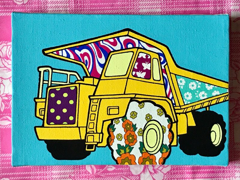 dump truck - วาดภาพ/ศิลปะการเขียน - วัสดุอื่นๆ 