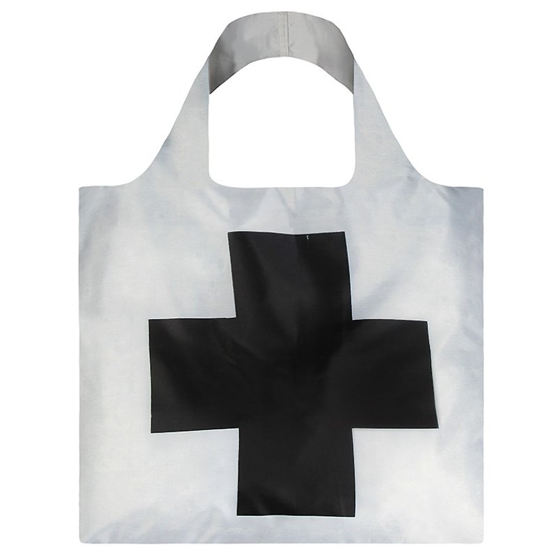 LOQI Shopping Bag-Cross KMCR - กระเป๋าแมสเซนเจอร์ - พลาสติก ขาว