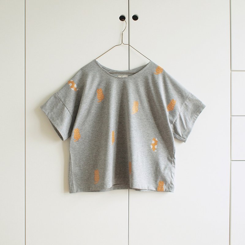 miaou t-shirt : gray - 女 T 恤 - 聚酯纖維 灰色