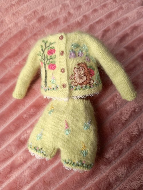 BlytheKnittedOutfits Blythe 娃娃手工編織衣服套裝