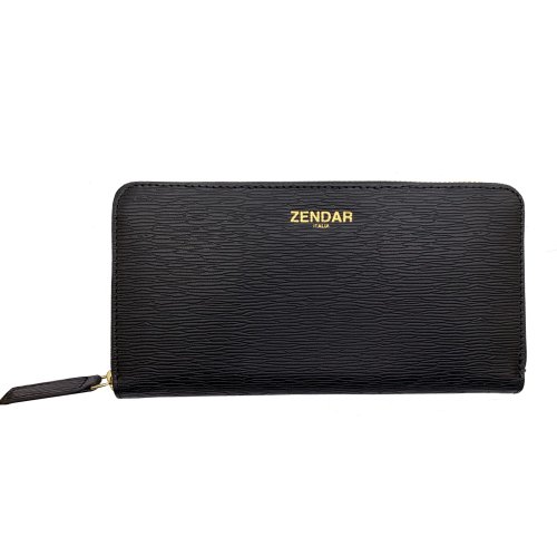 CROSS, CERRUTI 1881, ZENDAR 官方旗艦館 ZENDAR 限量1折 頂級羊皮極光紋拉鍊長夾 全新專櫃展示品