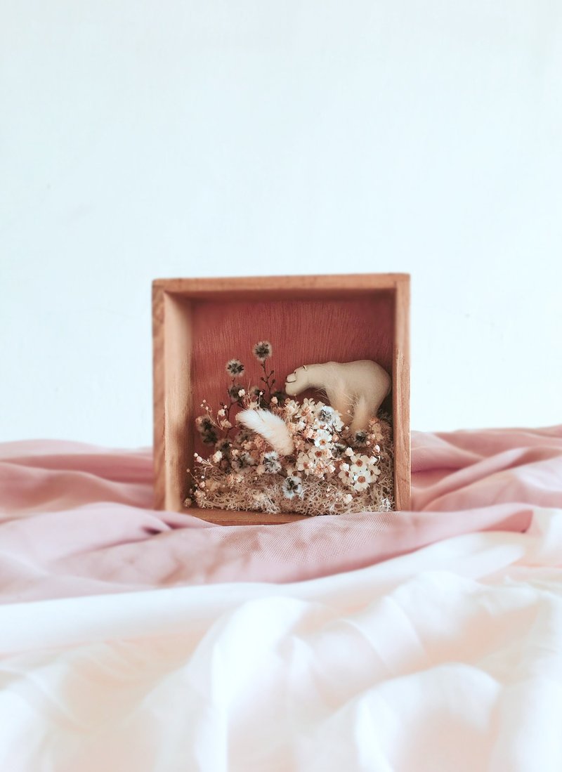 永生動物花框 | 北極熊的家 - 裝飾/擺設  - 植物．花 白色