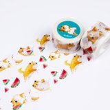 郭東柴犬スイカ紙テープ2.5cm【お土産交換】