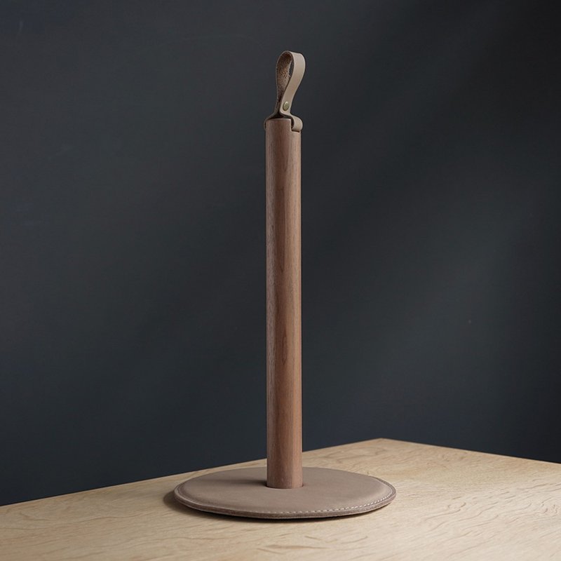 Leather kitchen paper towel holder | Tieguanyin - เครื่องครัว - หนังแท้ สีกากี